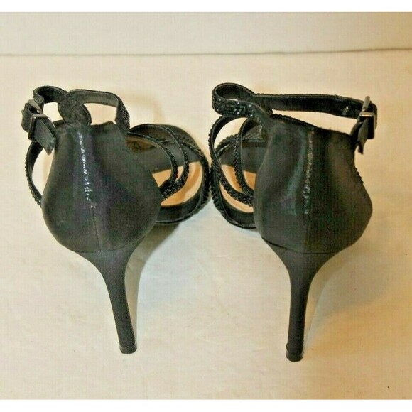 Gianni Bini Heels Sandals Dazzle Black Stones Open Toe Womens Size 8.5M - Picture 5 of 7